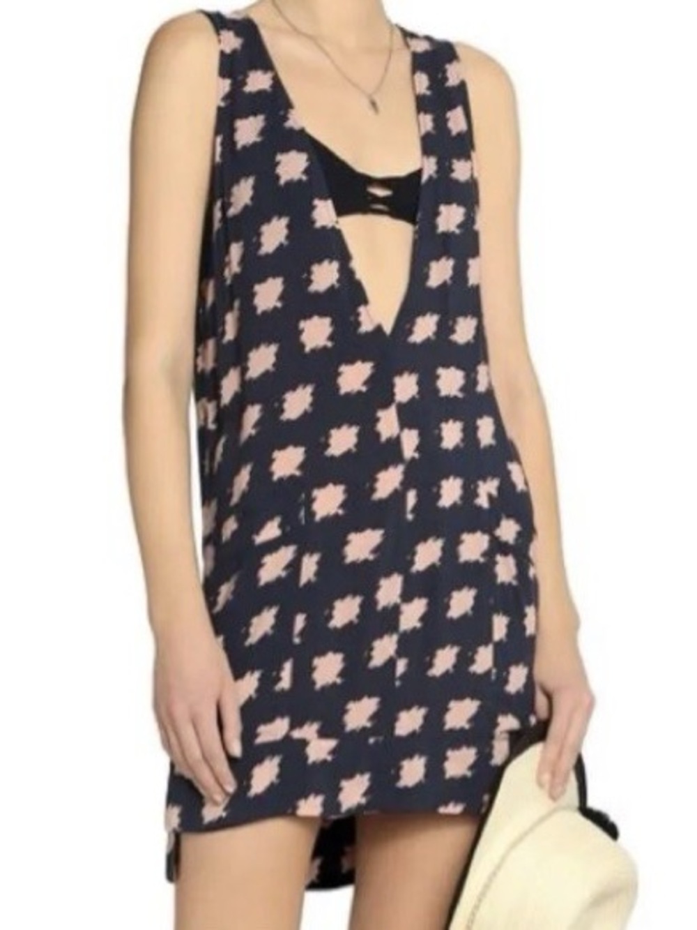 ViX Paula Hermanny Cecile Print Voile Cover Up Dress Medium NWT